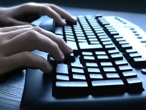 Keyboard closeup view