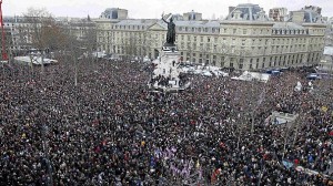 12.1.2015_Ιστορική πορεία κατά της τρομοκρατίας στο Παρίσι